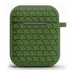 Wholesale Net Mesh Design Hybrid Protective Case Cover for Apple Airpods 2 / 1 (Green)